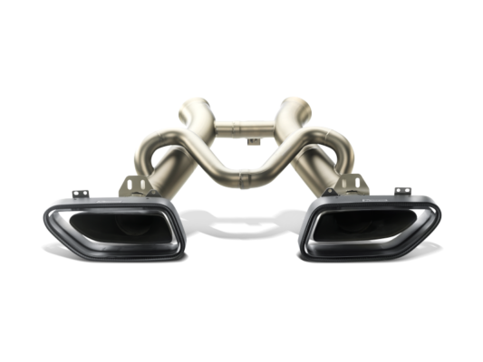 Alternative view of Akrapovic 12-14 McLaren 12C/12C Spyder Slip-On Line (Titanium) w/ Carbon Tips