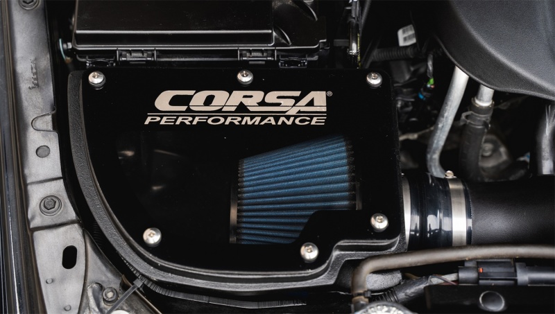 Corsa 12-18 Jeep Wrangler JK 3.6L V6 Closed Box Air Intake w/ MaxFlow 5 Oiled Filter - Image 3