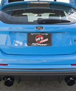 Alternative view of aFe Takeda 3in 304 SS Axle-Back Exhaust System w/ Black Tip 16-18 Ford Focus RS 2.3L (t)