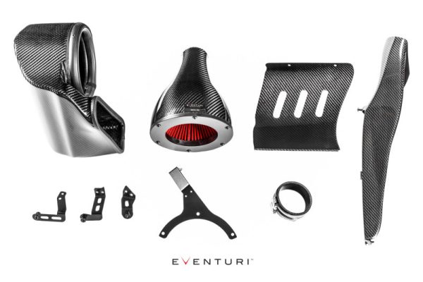 Alternative view of Eventuri Audi B9 RS5/RS4 - Black Carbon Intake w/ Secondary Duct