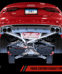 AWE Tuning Audi B9 S5 Coupe 3.0T Track Edition Exhaust - Chrome Silver Tips (90mm)