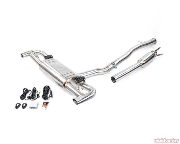 Alternative view of VR Performance Mercedes CLA45 Valvetronic 304 Stainless Exhaust System
