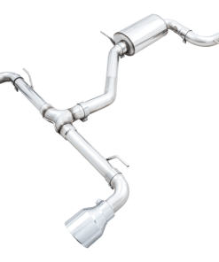 AWE 2022 VW GTI MK8 Touring Edition Exhaust - Chrome Silver Tips