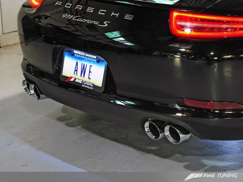 AWE Tuning Porsche 991 SwitchPath Exhaust for PSE Cars Chrome Silver Tips - Image 5