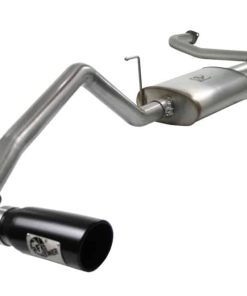 aFe MACHForce XP Exhaust Cat-Back 2.5/3in SS-409 w/ Black Tip 04-12 Nissan Titan V8 5.6L