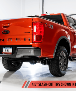 AWE Tuning 2019+ Ford Ranger 0FG Performance Exhaust System w/Diamond Black Tips & Rock Guard