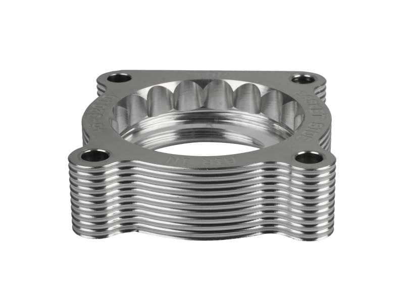 aFe 07-12 Dodge 1500 / 07-12 Dodge Dakota V6 3.7L Silver Bullet Throttle Body Spacer - Silver - Image 2