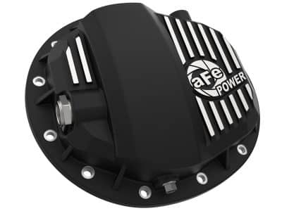 Alternative view of aFe Pro Series GMCH 9.5 Rear Diff Cover Black w/ Machined Fins 19-20 GM Silverado/Sierra 1500