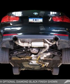 Alternative view of AWE Tuning BMW F3X 335i/435i Touring Edition Axle-Back Exhaust - Chrome Silver Tips (90mm)