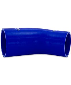 Alternative view of Mishimoto Silicone Reducer Coupler 45 Degree 3in to 3.25in - Blue
