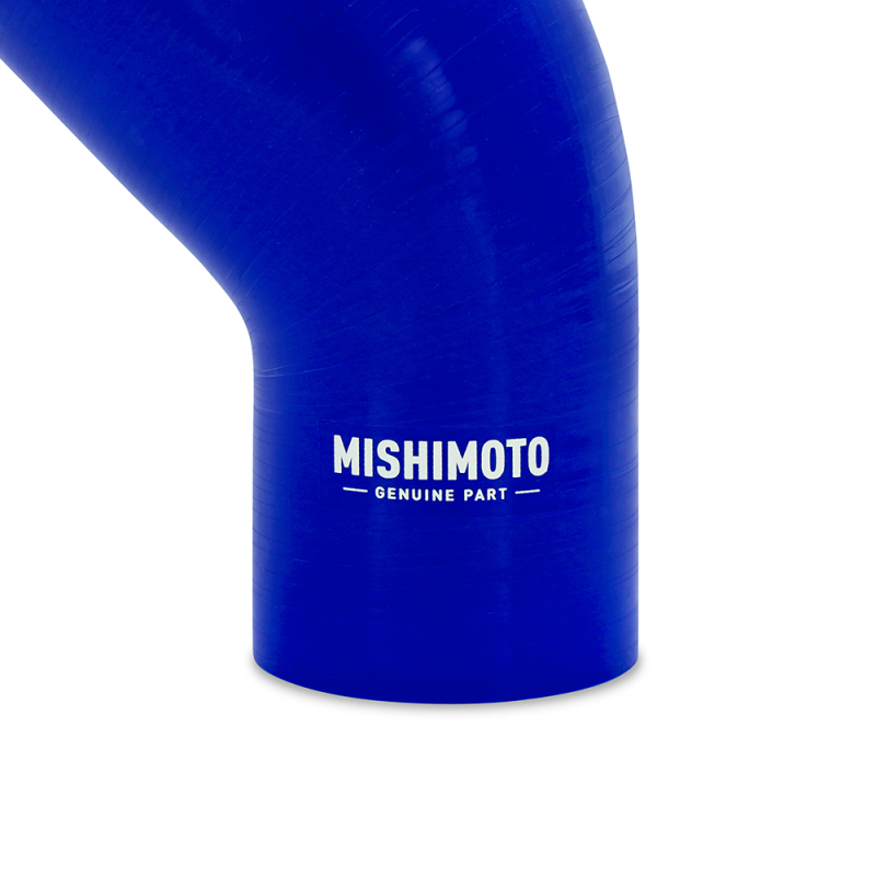 Mishimoto Silicone Reducer Coupler 45 Degree 3in to 4in - Blue - Image 2