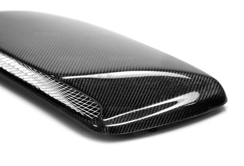 Seibon 98-01 Subaru Impreza STI Carbon Fiber Hood Scoop - Only Fits OEM Hoods (Not Seibon Hoods) - Image 3