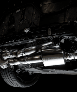 Alternative view of AWE Tuning 2020 Chevrolet Corvette (C8) Touring Edition Exhaust - Quad Diamond Black Tips