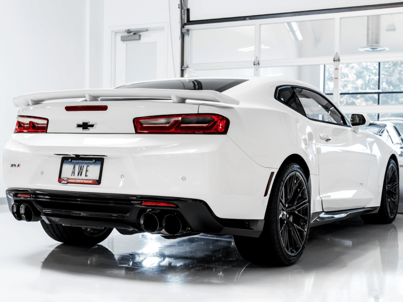 AWE Tuning 16-19 Chevy Camaro SS Non-Res Cat-Back Exhaust -Touring Edition (Quad Chrome Silver Tips) - Image 6