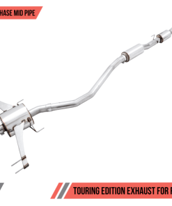 AWE Tuning 2017+ Honda Civic Type R Touring Edition Exhaust w/Front & Mid Pipe - Diamond Blk Tips