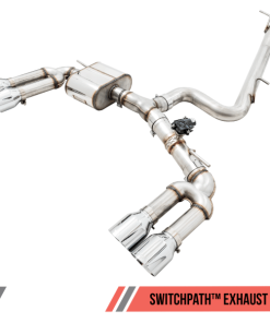 AWE Tuning Audi 8V S3 SwitchPath Exhaust w/Chrome Silver Tips 102mm