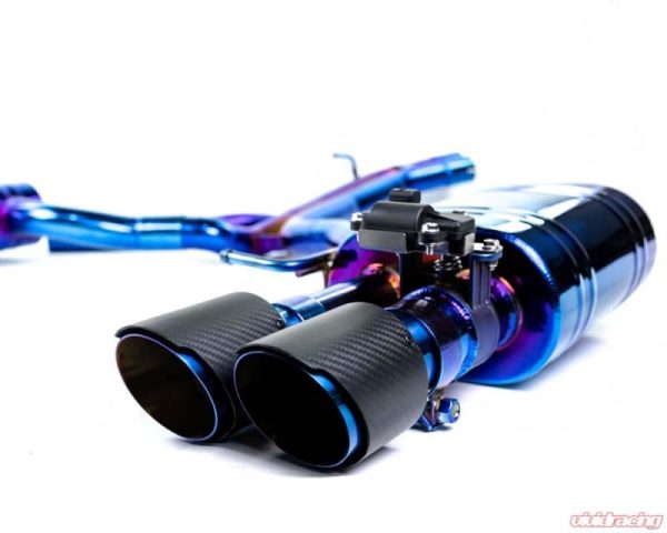 Alternative view of VR Performance Audi B9 RS4 Titanium Valvetronic Exhaust System With Carbon Fiber Tips