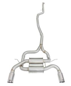 Alternative view of aFe MACHForce XP SS-304 Polish Tip 2.5in Dia Cat Back Exhaust 12-14 BMW 335i (F30) 3.0L (t)