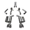 Corsa 15-17 Dodge Challenger Hellcat Dual Rear Exit Sport Exhaust w/ 3.5in Polished Tips