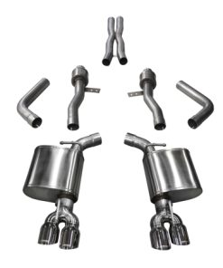 Corsa 15-17 Dodge Challenger Hellcat Dual Rear Exit Sport Exhaust w/ 3.5in Polished Tips