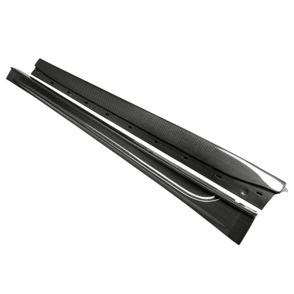 Alternative view of Seibon 17-20 Tesla Model 3 Carbon Fiber Side Skirts
