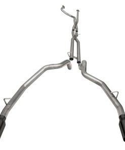 Corsa 21-22 Dodge Ram TRX Crew Cab Baja Catback Exhaust Dual Rear Black Tip