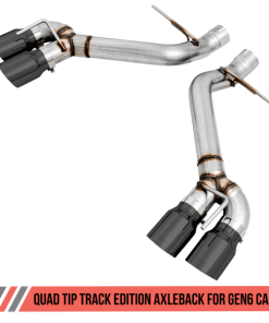 Alternative view of AWE Tuning 16-19 Chevrolet Camaro SS Axle-back Exhaust - Track Edition (Quad Diamond Black Tips)
