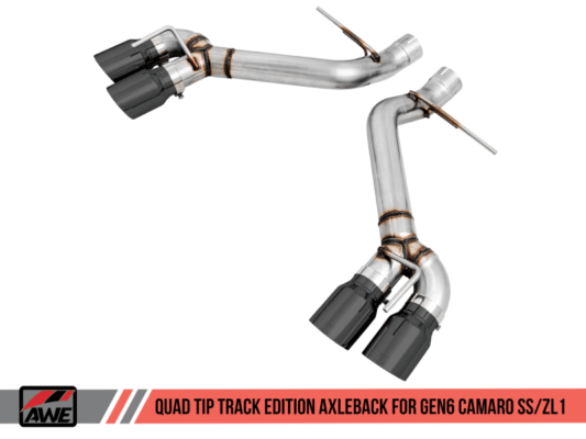 Alternative view of AWE Tuning 16-19 Chevrolet Camaro SS Axle-back Exhaust - Track Edition (Quad Diamond Black Tips)