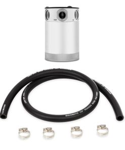 Alternative view of Mishimoto Compact Baffled Oil Catch Can - 3-Port - Polished