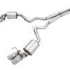 AWE Tuning 2018+ Ford Mustang GT (S550) Cat-back Exhaust - Touring Edition (Quad Chrome Silver Tips)