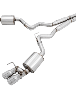 AWE Tuning 2018+ Ford Mustang GT (S550) Cat-back Exhaust - Touring Edition (Quad Chrome Silver Tips)
