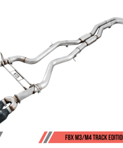AWE Tuning BMW F8X M3/M4 Resonated Track Edition Exhaust - Diamond Black Tips (102mm)