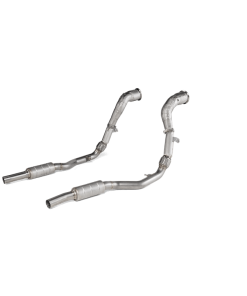 Akrapovic 2020+ Audi RS Q8 (4M) Link Pipe Set (SS) Catted (Excl Models w/5C1 Option Code)