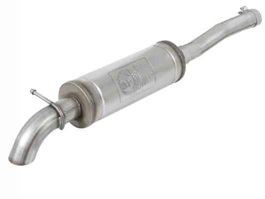 Alternative view of aFe Rock Duster 3in 409 SS Cat-Back Before Axle Turn-Down Exhaust 2018+ Jeep Wrangler (JL) V6 3.6L