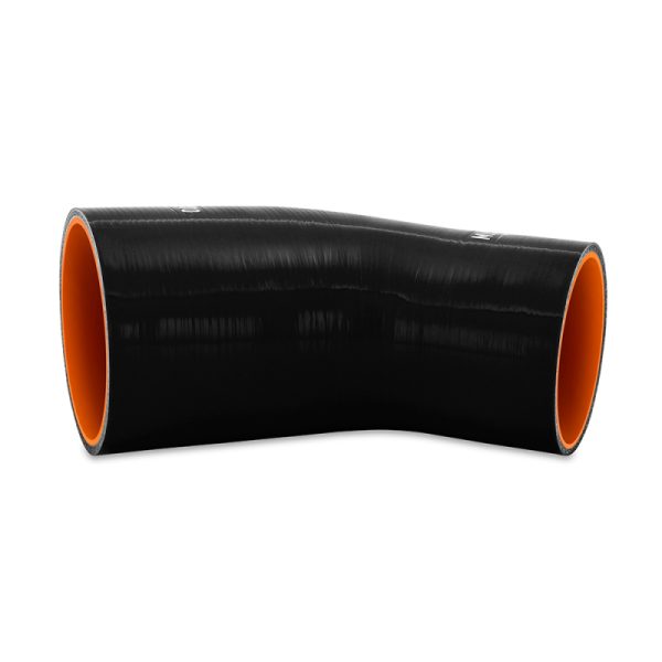 Alternative view of Mishimoto Silicone Reducer Coupler 45 Degree 3in to 3.75in - Black