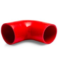 Alternative view of Mishimoto 4in. 90 Degree Coupler - Red
