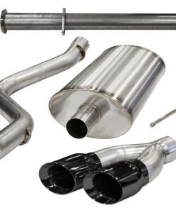 Corsa 11-14 Ford F-150 Raptor 6.2L V8 145in Wheelbase Black Xtreme Cat-Back Exhaust