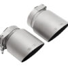 SOUL 17-19 Porsche 991.2 Carrera (w/ PSE) Bolt On Exhaust Tips - 4in Slash Cut Sig Satin Tips