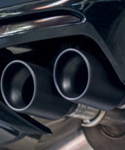 Alternative view of Borla 15-19 Subaru WRX/STI 2.5L Turbo 3in S-Type Catback Exhaust - 2.5in Black Chrome Tips