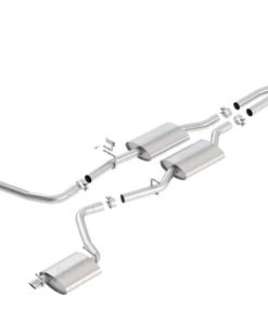 Alternative view of Borla 15-23 Dodge Charger 3.6L V6 ATAK Cat Back Exhaust (Uses Factory Valence)