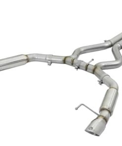 aFe MACHForce XP 3in Aggressive Toned Cat-Back Exhausts w/ Polished Tips 15-17 Ford Mustang V6/V8