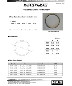 HKS Muffler Gasket 75mm ID 83.8mm OD
