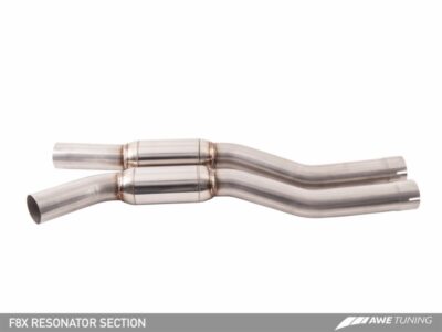 Alternative view of AWE Tuning BMW F8X M3/M4 Resonated Track Edition Exhaust - Diamond Black Tips (102mm)