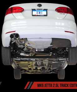 Alternative view of AWE Tuning Mk6 Jetta 2.5L Track Edition Exhaust - Diamond Black Tips