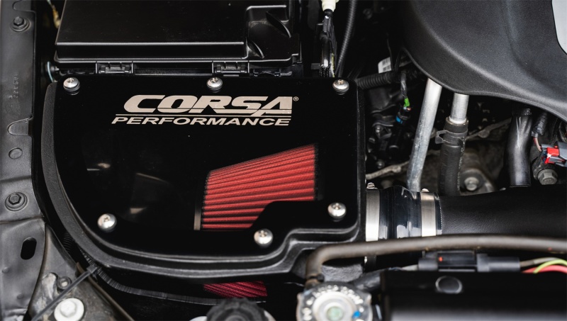 Corsa 12-18 Jeep Wrangler JK 3.6L V6 Closed Box Air Intake w/ DryTech 3D Dry Filter - Image 3