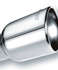 Alternative view of Borla Universal Polished Tip Single Oval Rolled Angle-Cut w/Clamp (inlet 2 1/2in. Outlet 4 1/4 x 3 1