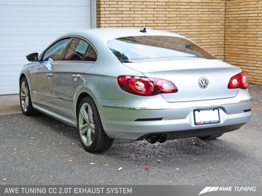 Alternative view of AWE Tuning VW CC 2.0T Touring Edition Performance Exhaust - Chrome Silver Tips