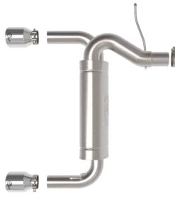 Alternative view of aFe Vulcan 3in 304 SS Axle-Back Exhaust 2021 Ford Bronco L4-2.3L (t)/V6-2.7L (tt) w/ Polished Tips