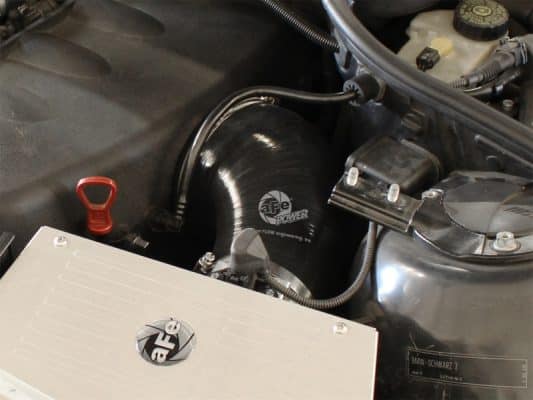 Alternative view of aFe MagnumFORCE Intakes Torque Booster Tube BMW M3 (E46) 01-07 L6-3.2L Black Upgrade 51/54-10461