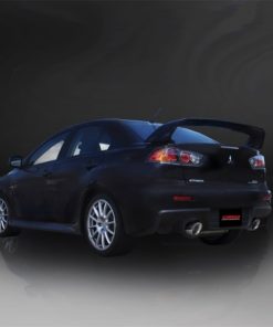 Alternative view of Corsa 08-14 Mitsubishi Lancer Evolution X Sedan 2.0L Polished Sport Dual Rear Cat-Back Exhaust